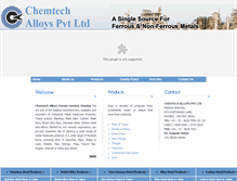 Tablet Screenshot of chemtechalloys.com